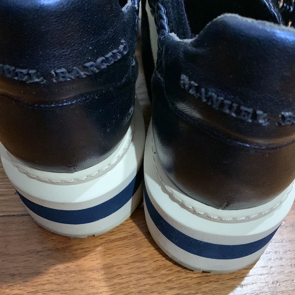 Manuel Barcelona navy blue wedge sneakers - Picture 4 of 7